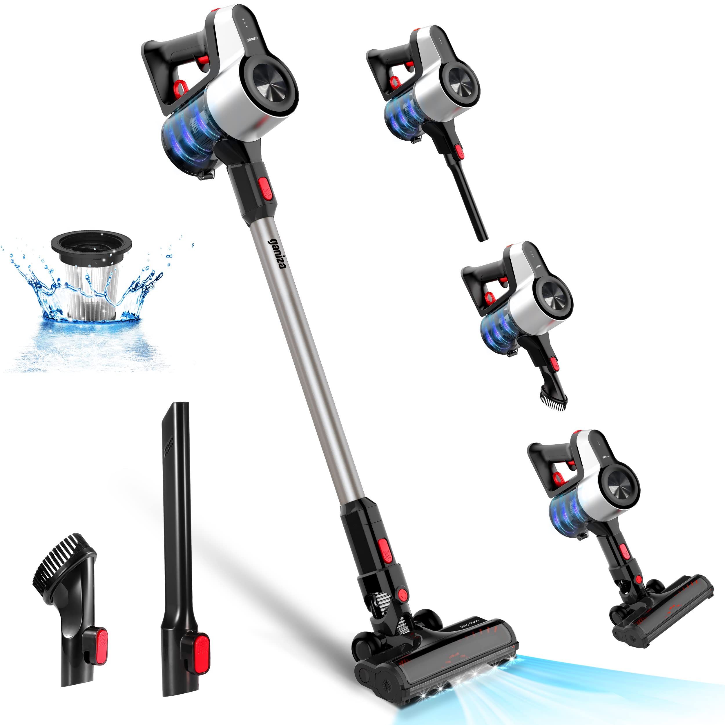 Amazon.com - Ganiza Cordless Vacuum Cleaner, V20 Stick Vacuum 45